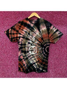 Misfits 40th-anniversary Four Decades in Horror Business Tie Dye T-Shirt Medium